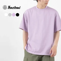 YONETOMI NEW BASIC / Side Round body knitted T-shirt