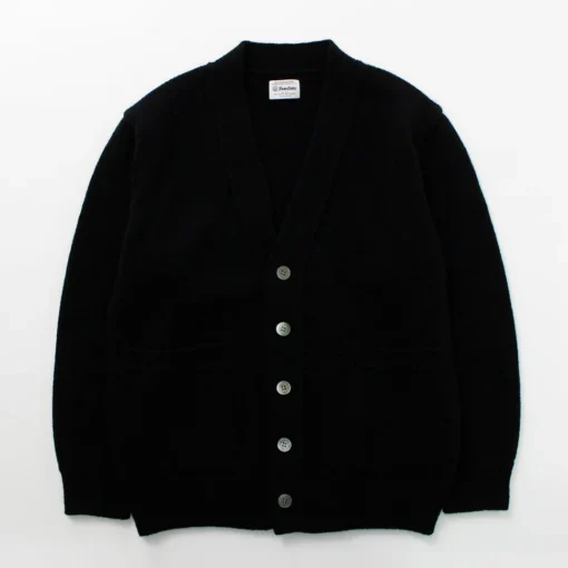 YONETOMI NEW BASIC / Soft lamb wool knit cardigan
